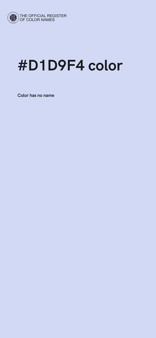#D1D9F4 color image