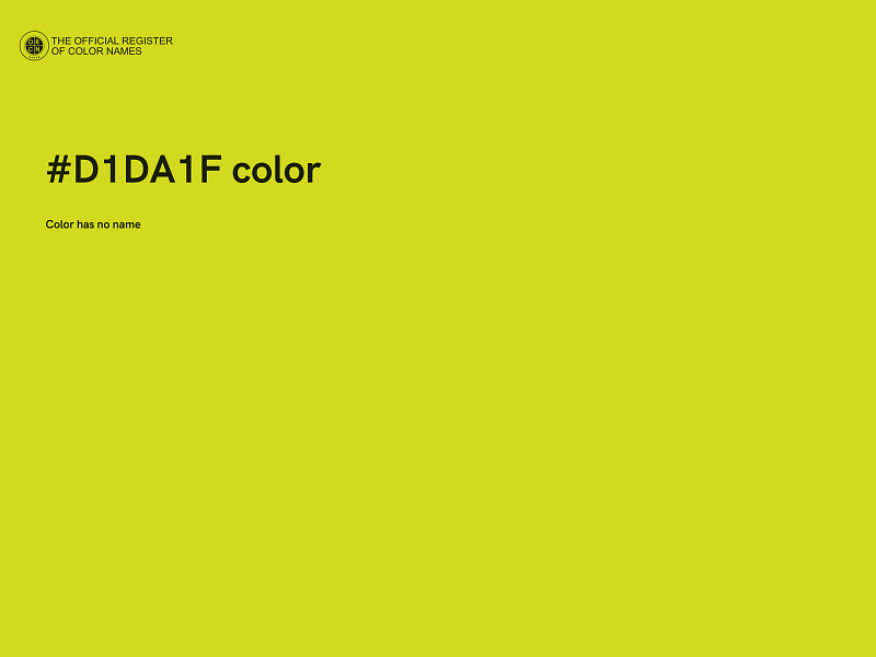 #D1DA1F color image