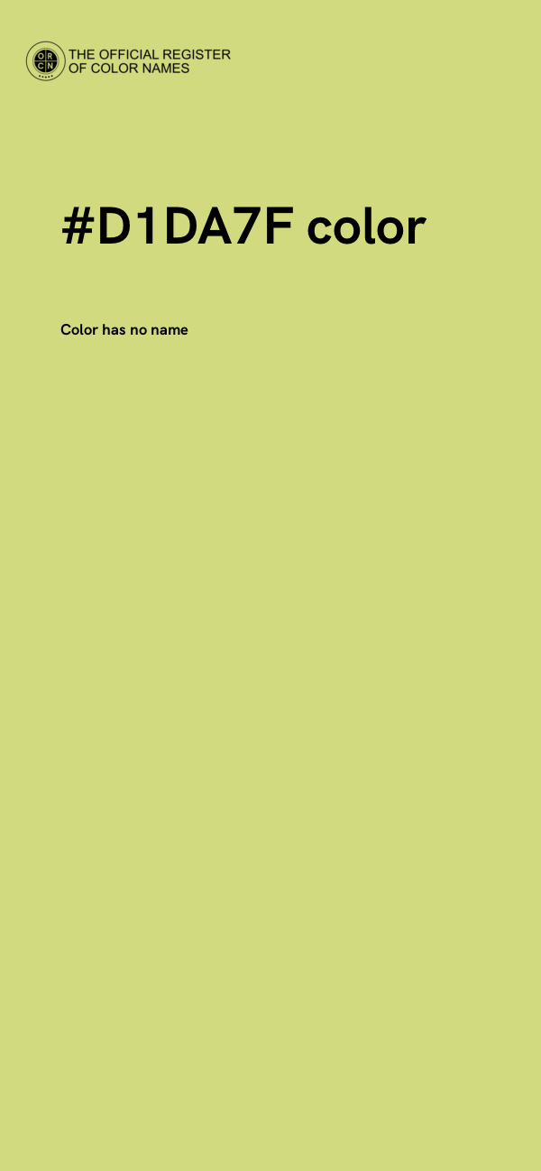 #D1DA7F color image