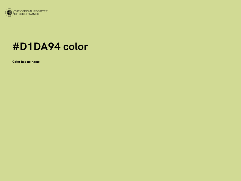 #D1DA94 color image
