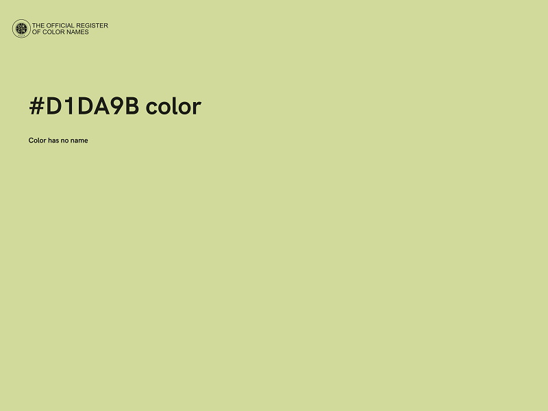 #D1DA9B color image