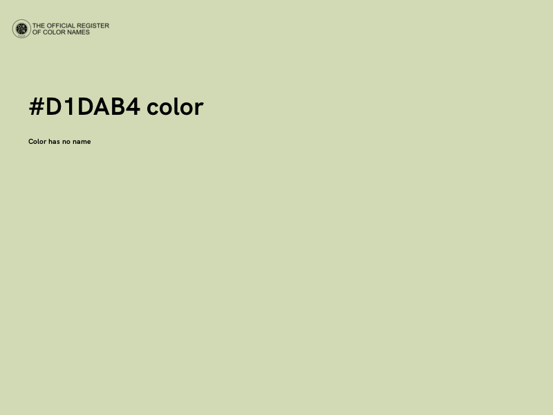 #D1DAB4 color image