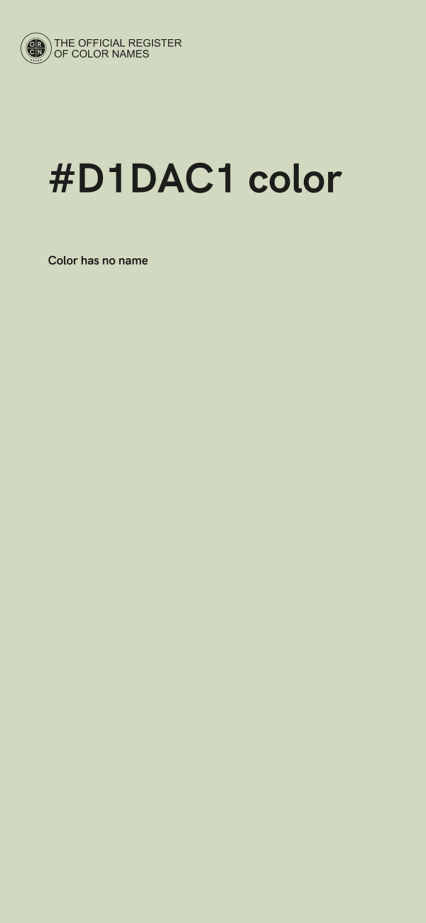 #D1DAC1 color image