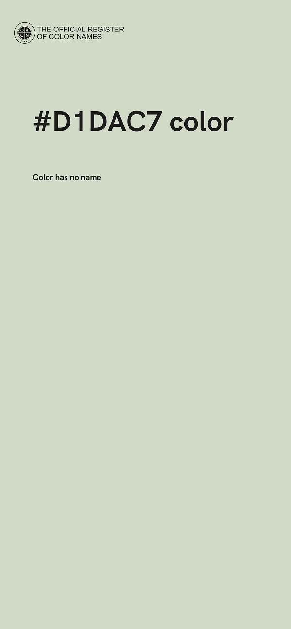 #D1DAC7 color image