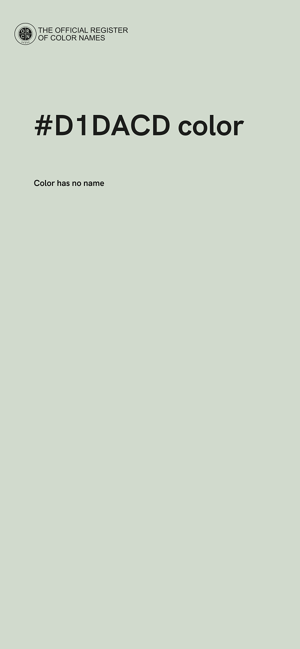 #D1DACD color image