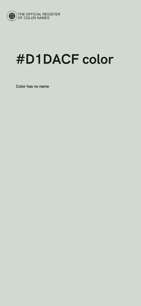 #D1DACF color image