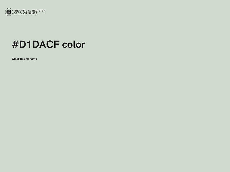 #D1DACF color image