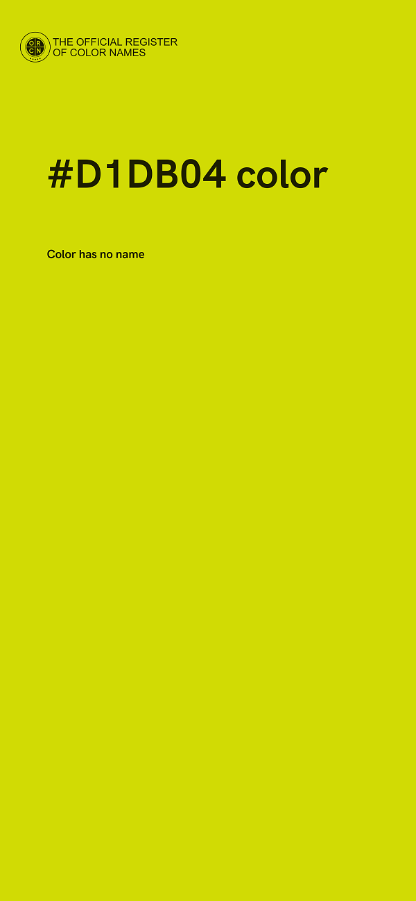 #D1DB04 color image