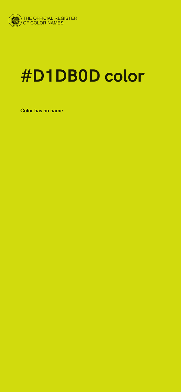 #D1DB0D color image