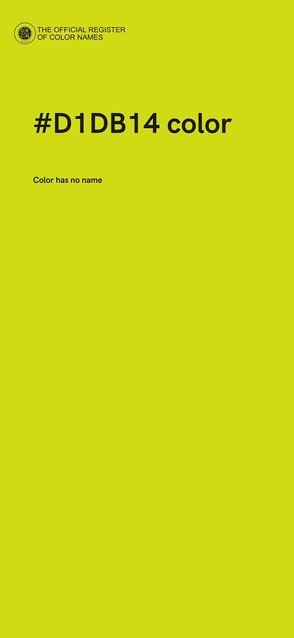 #D1DB14 color image