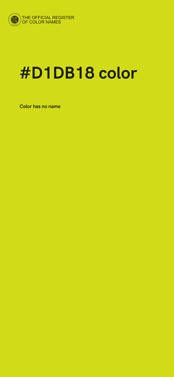 #D1DB18 color image