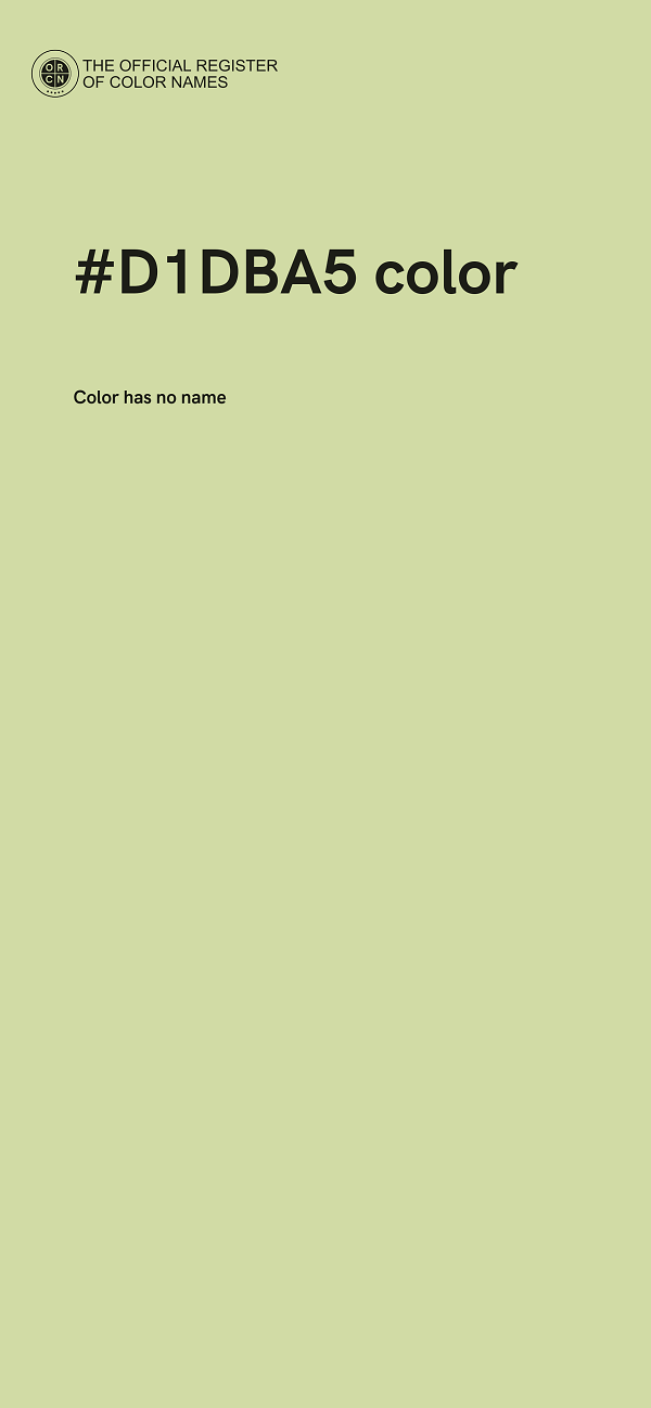 #D1DBA5 color image