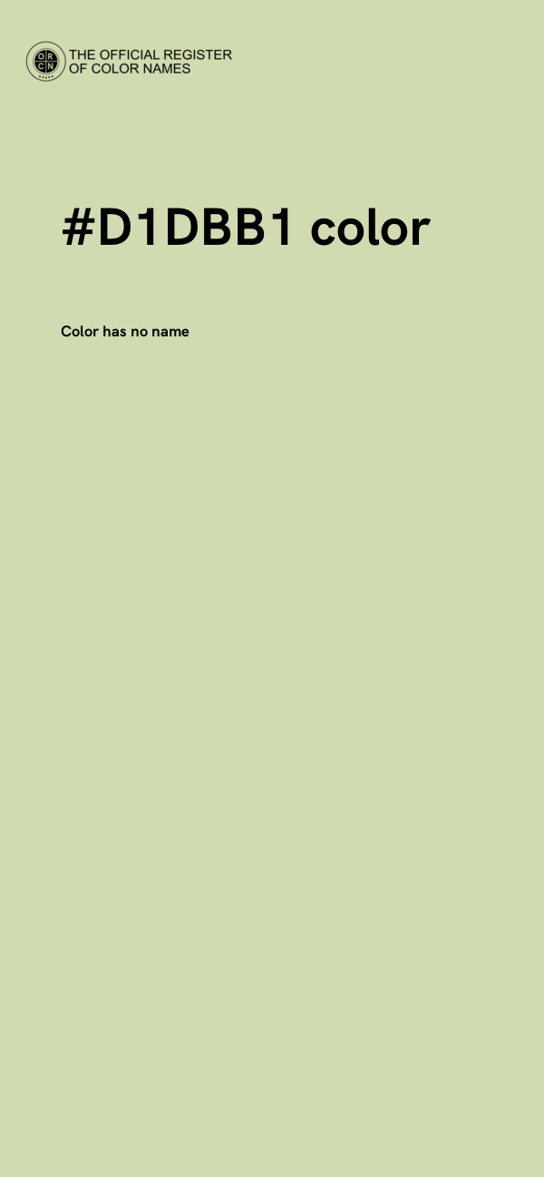#D1DBB1 color image