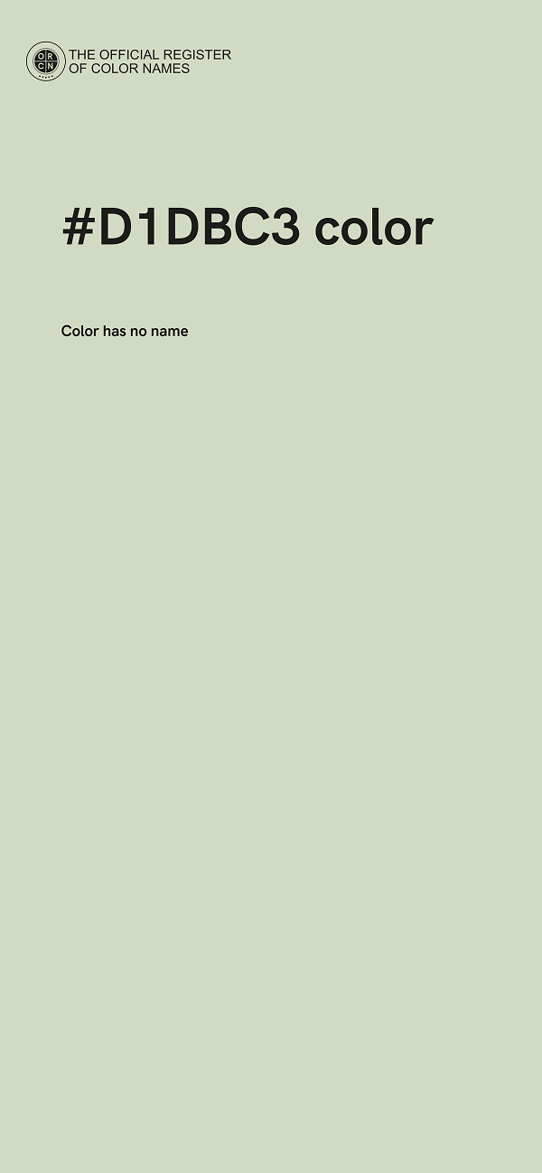 #D1DBC3 color image