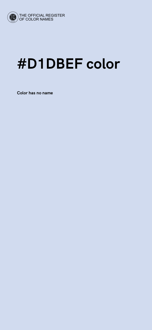 #D1DBEF color image