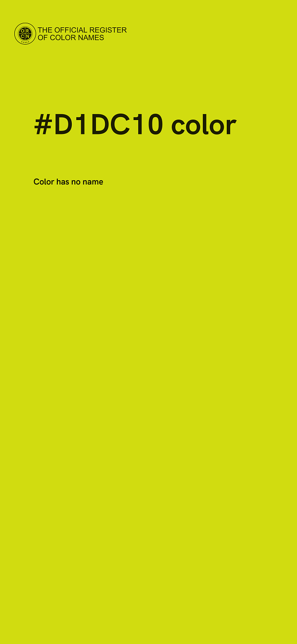 #D1DC10 color image