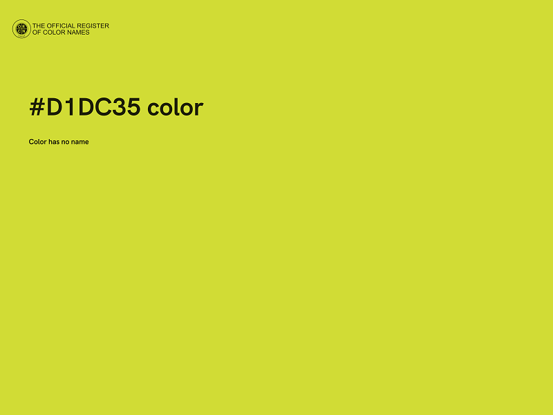 #D1DC35 color image