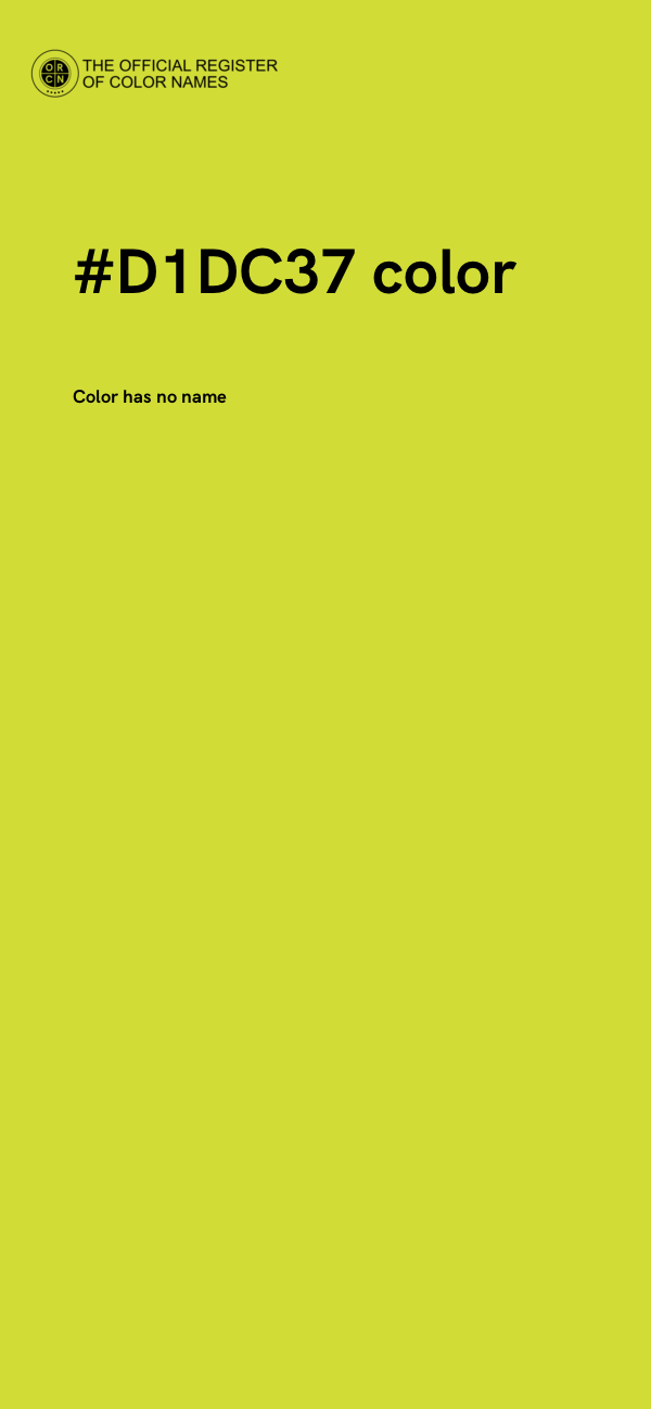 #D1DC37 color image