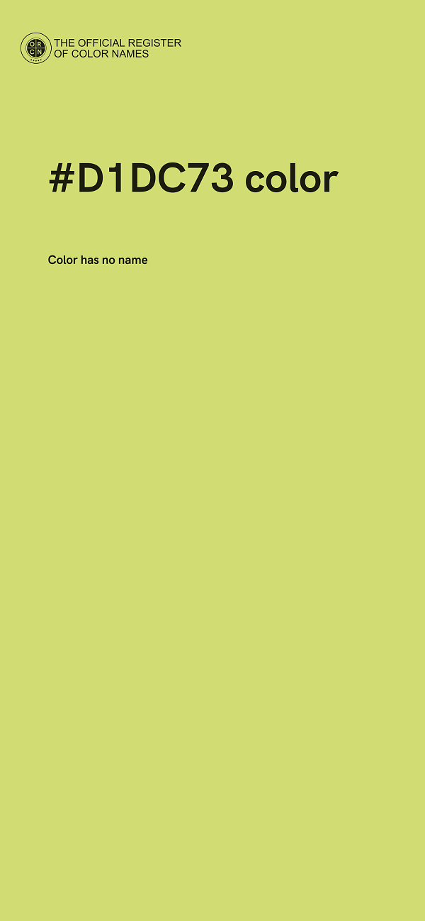 #D1DC73 color image