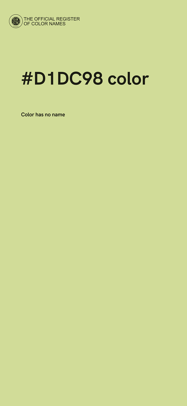 #D1DC98 color image