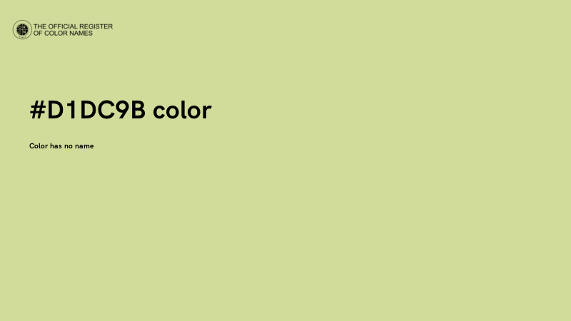 #D1DC9B color image