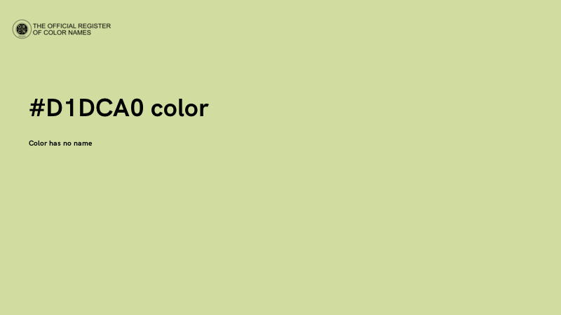 #D1DCA0 color image