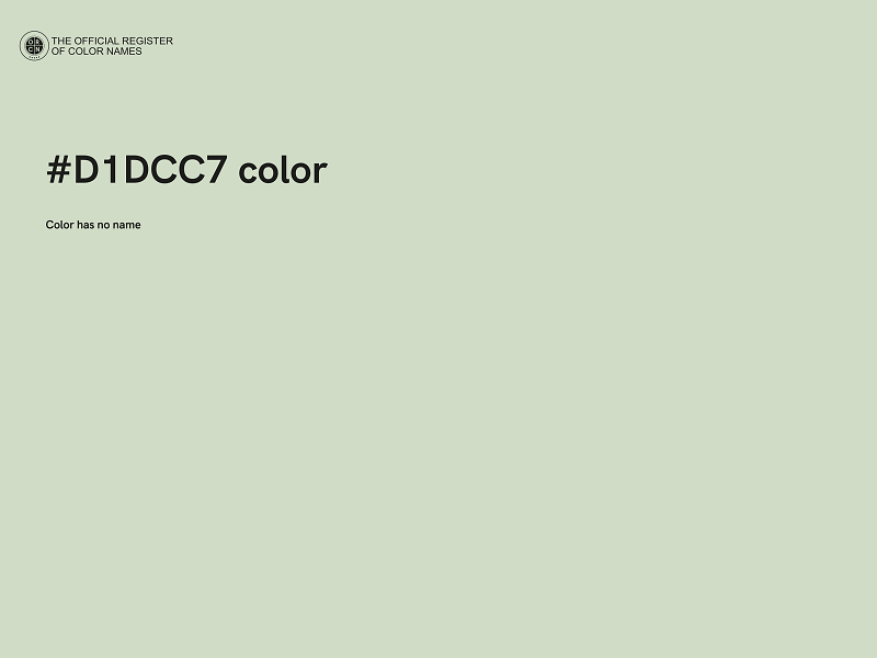 #D1DCC7 color image