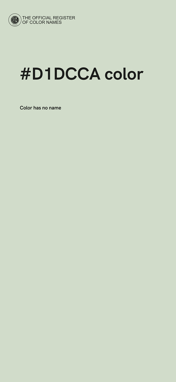 #D1DCCA color image
