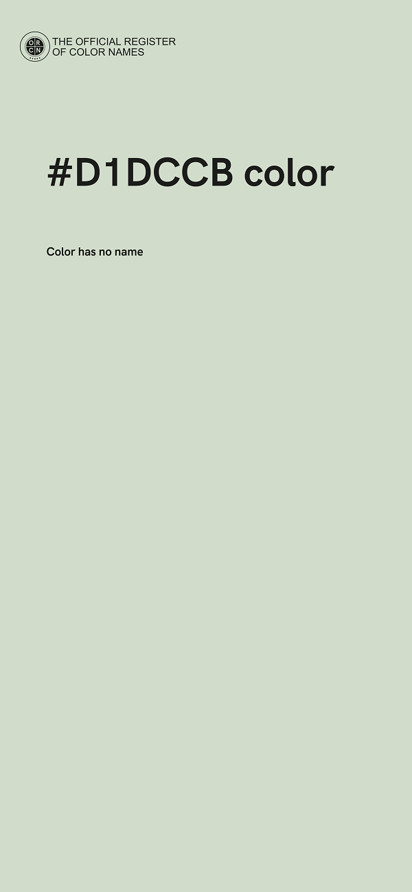 #D1DCCB color image