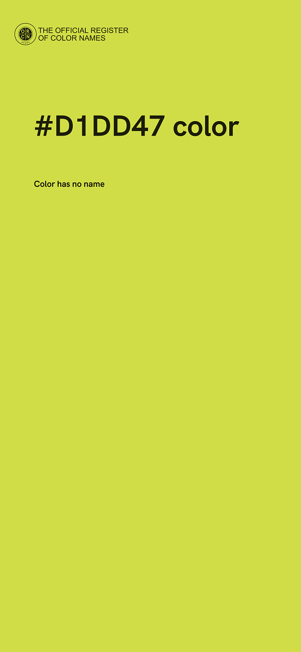 #D1DD47 color image