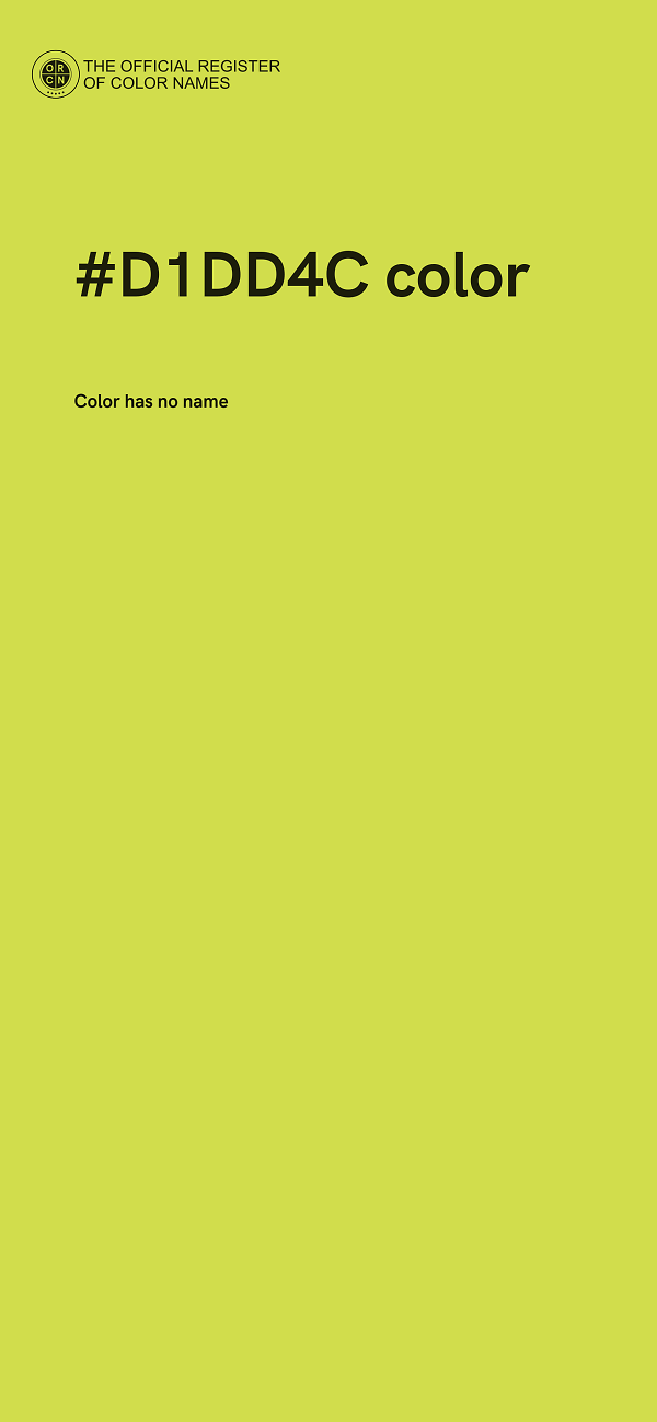 #D1DD4C color image
