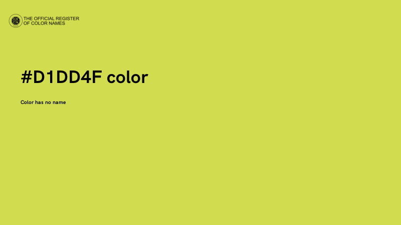 #D1DD4F color image