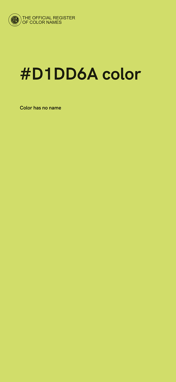 #D1DD6A color image