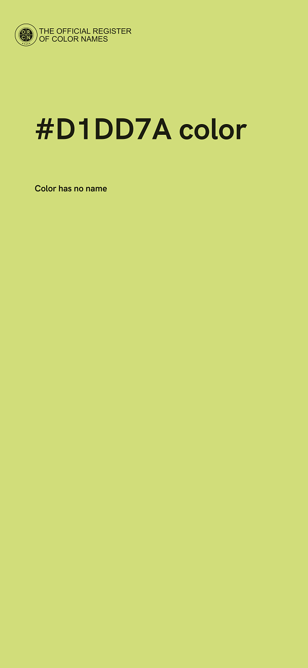#D1DD7A color image