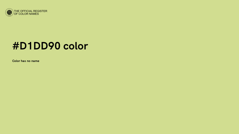 #D1DD90 color image
