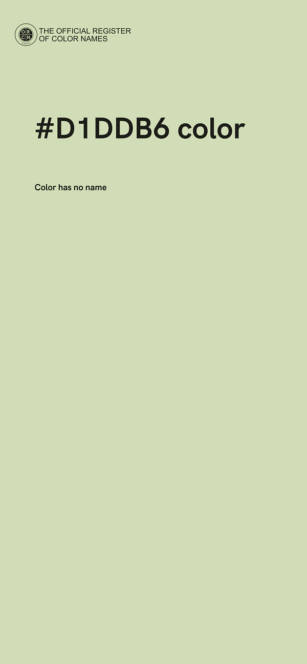 #D1DDB6 color image