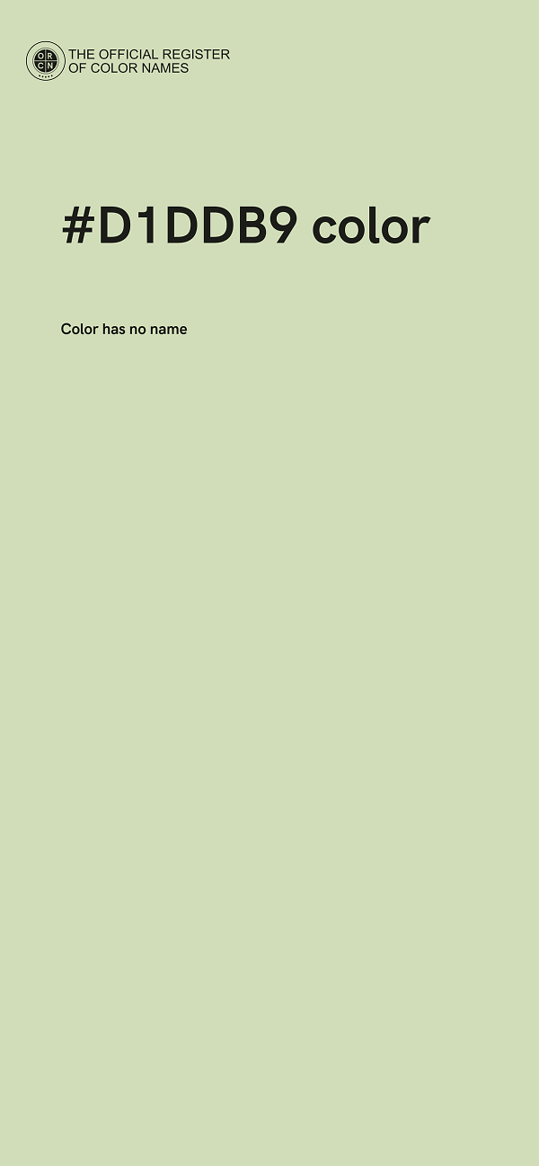 #D1DDB9 color image