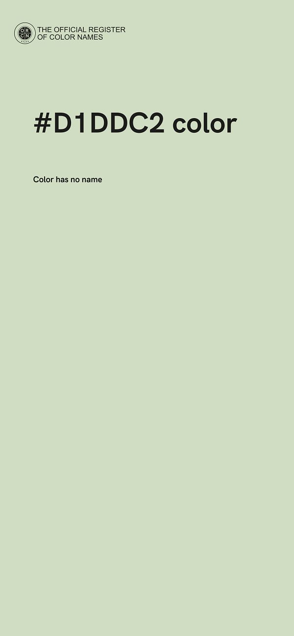 #D1DDC2 color image