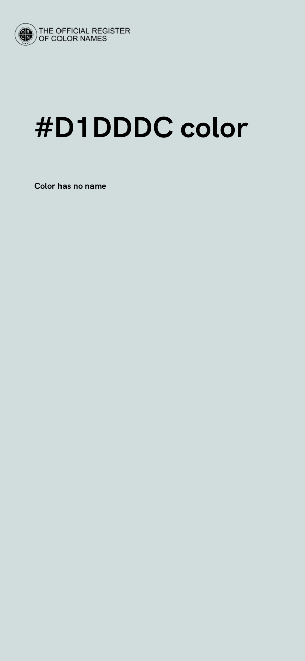 #D1DDDC color image
