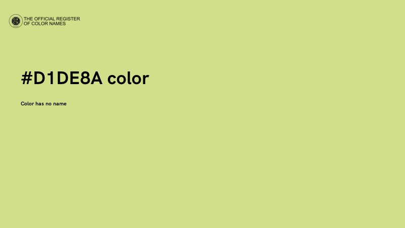 #D1DE8A color image