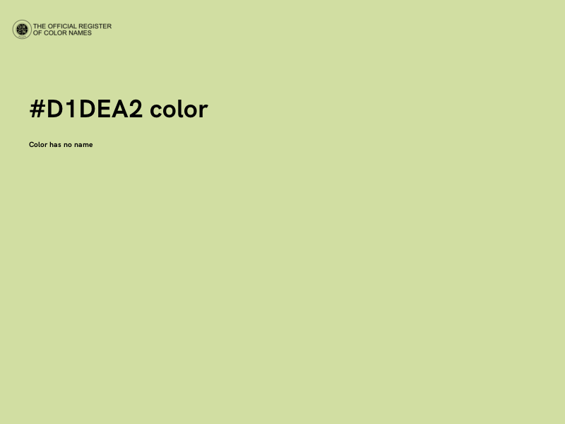 #D1DEA2 color image
