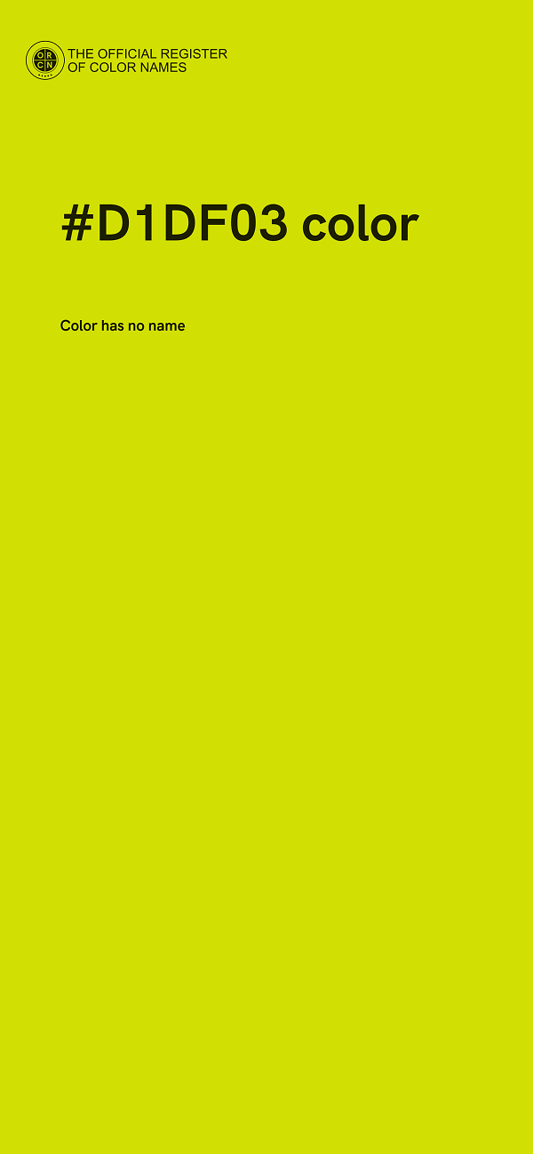 #D1DF03 color image