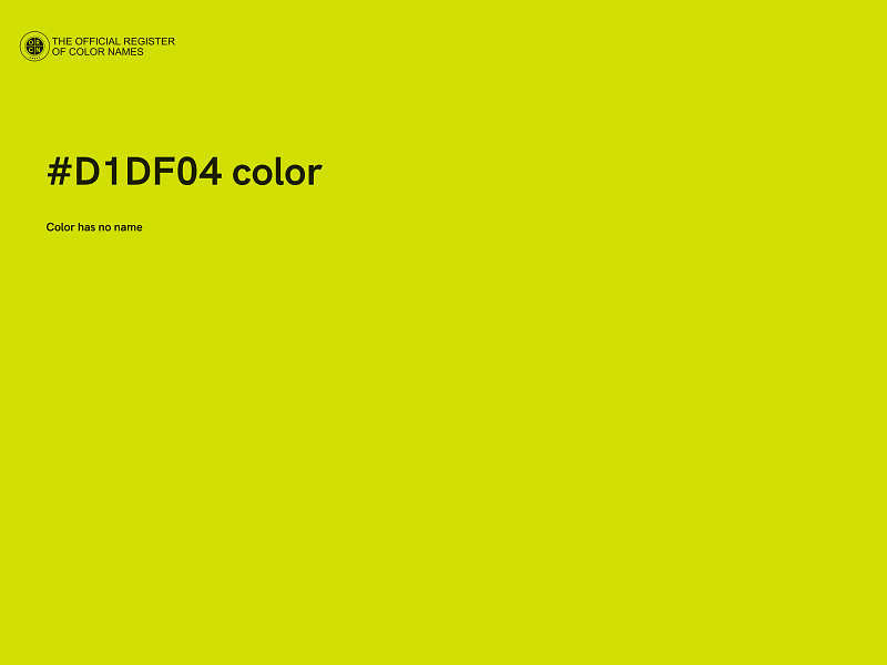 #D1DF04 color image