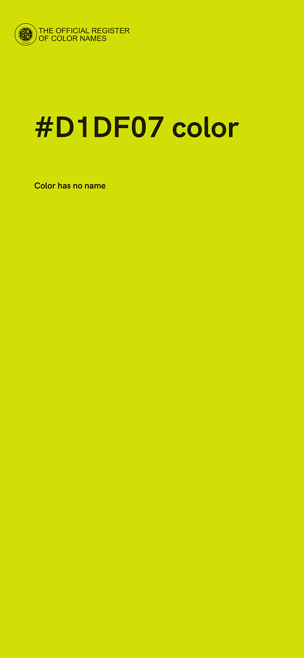 #D1DF07 color image