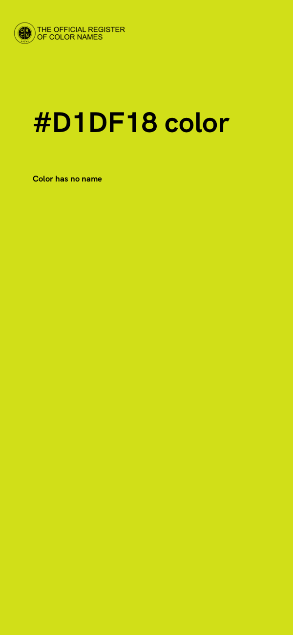 #D1DF18 color image