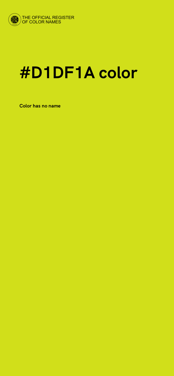 #D1DF1A color image