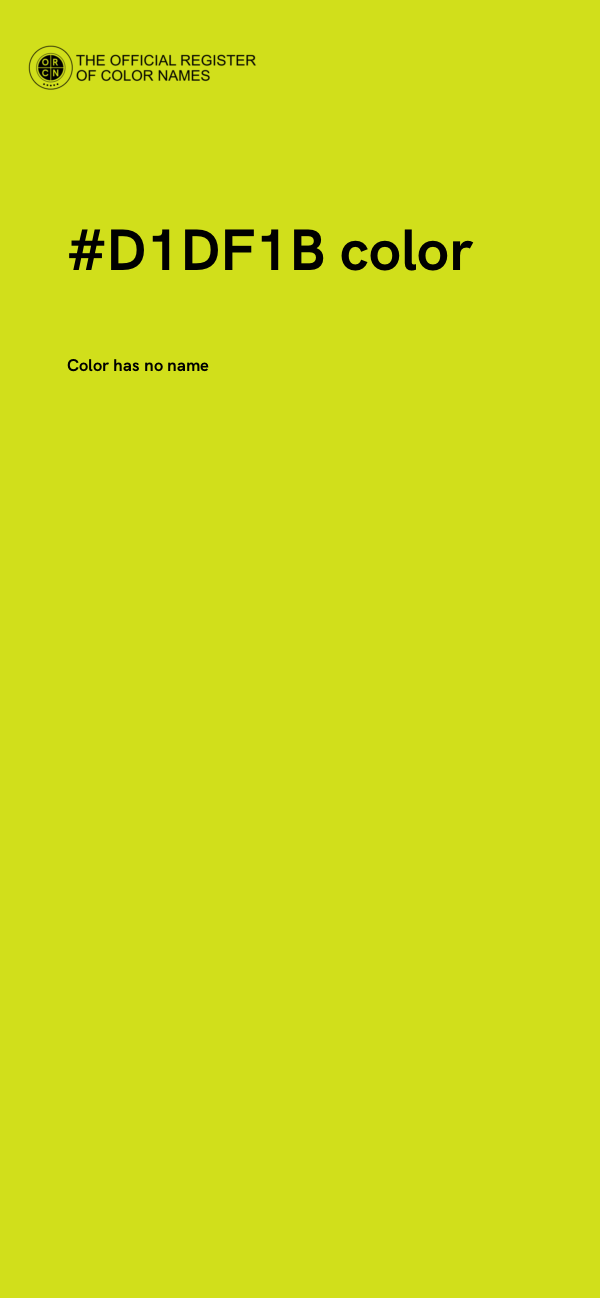 #D1DF1B color image