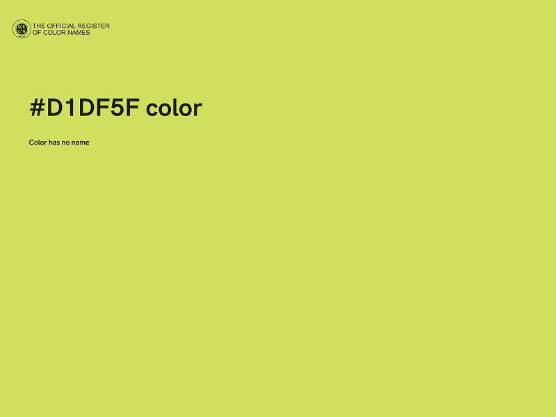 #D1DF5F color image