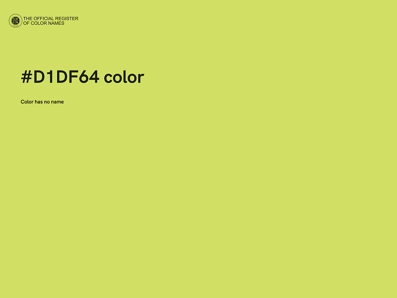 #D1DF64 color image