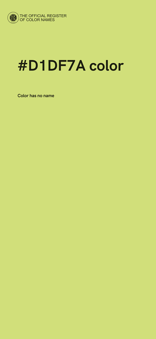 #D1DF7A color image
